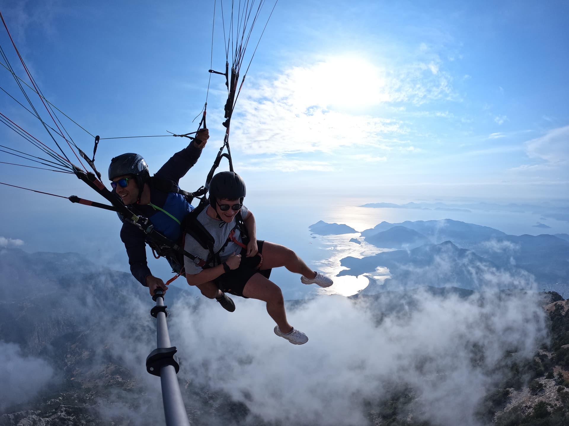 Ölüdeniz üzerinde tandem uçuş